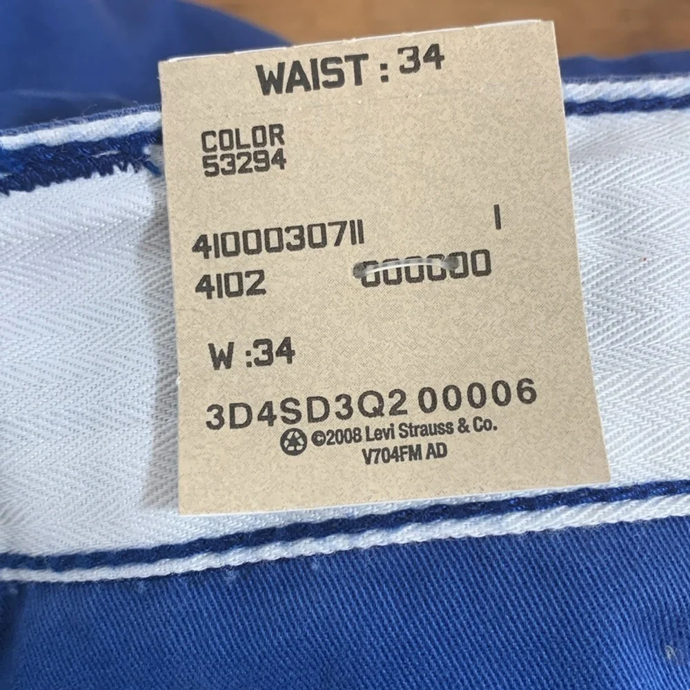 Levi’s | NWT Cobalt Blue Carrier Belted Cargo Shorts 34